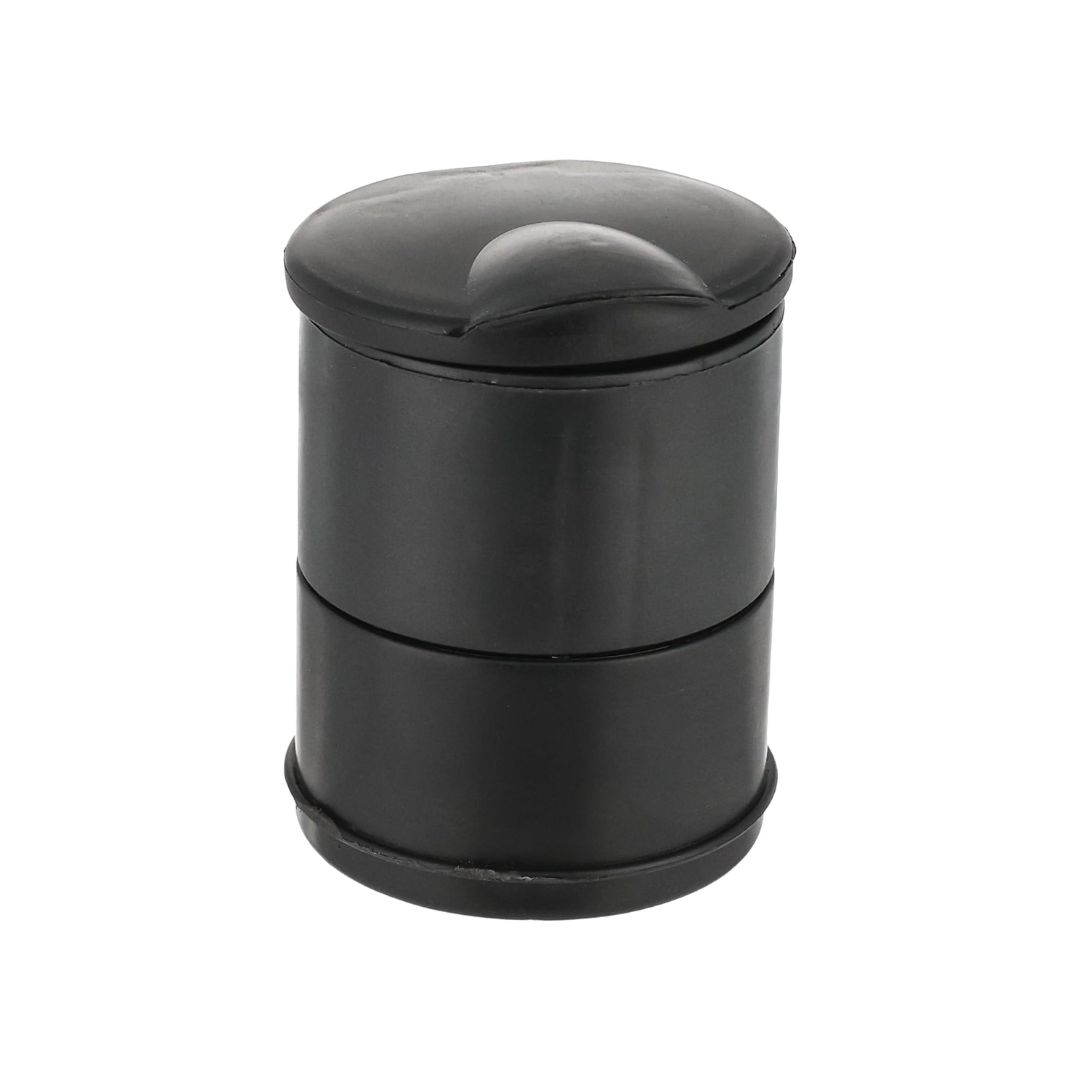 Ashtray For Cars With Blue LED light , Portable , Cup Holder Size , Black