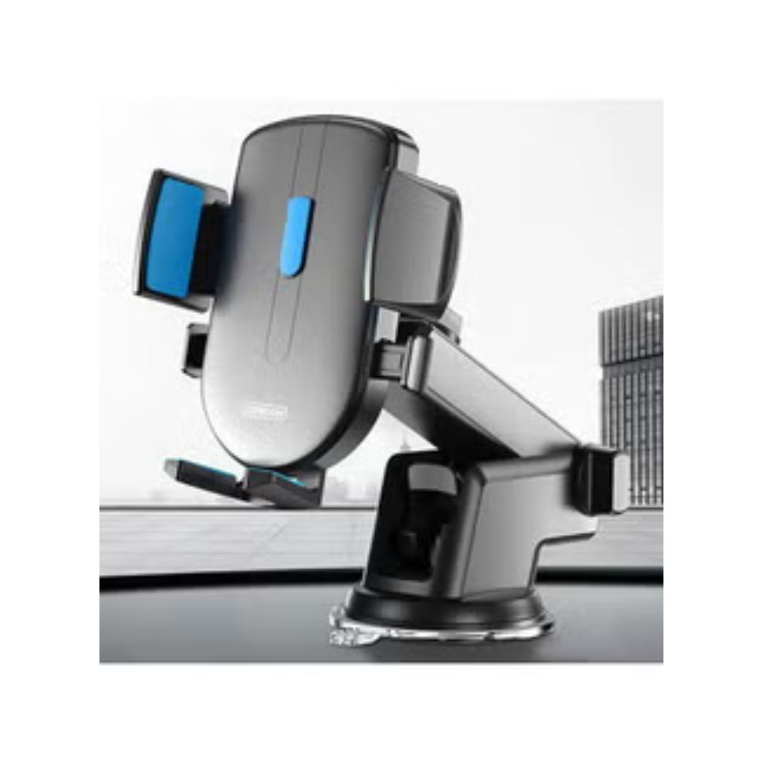 JR- OK3 Free Rotation Adjustable Length Car Phone Holder Black