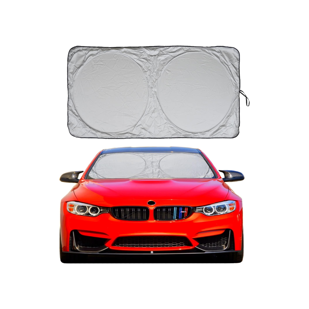 A1 Shades Car windshield sunshade with storage pouch by a1 sun shade foldable automotive car truck suv front window shield blocker visor protector cover for interior accessories for heat large